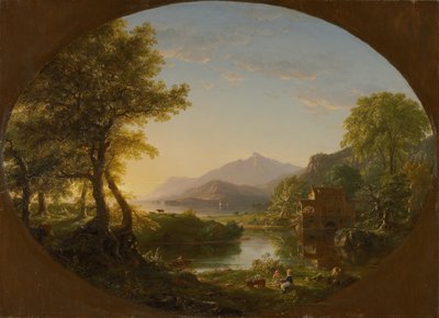 El molino, atardecer de Thomas Cole